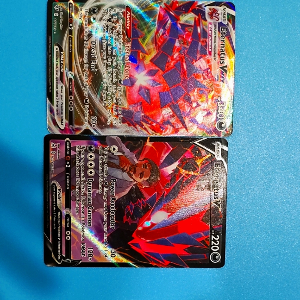 Pokemon Eternatus VMAX and V Cards